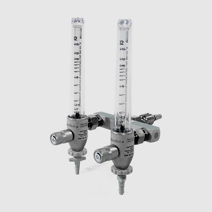 Twin Oxygen Flowmeter to help patients with respiratory distress.